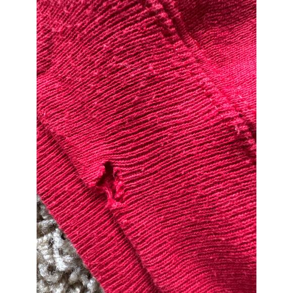 Vintage NCAA U of Miami Hurricanes USA Made Red Galt Sand L Crewneck Sweatshirt - Picture 6 of 10